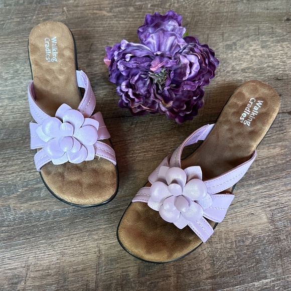 Walking Cradles Slip on Sandals Periwinkle Lavendar Size 7N - Picture 2 of 12